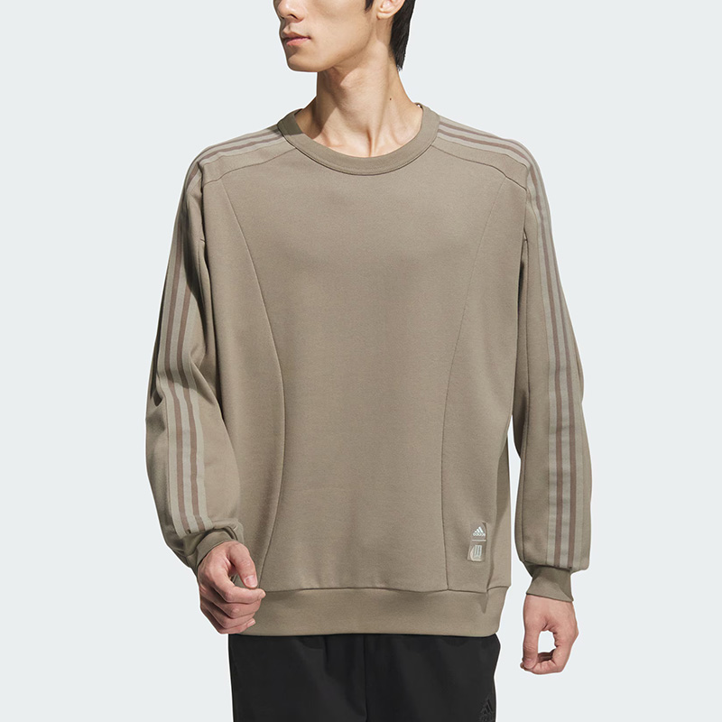 Adidas阿迪达斯男装卫衣2025冬新款武极系列圆领运动套头衫JI8710