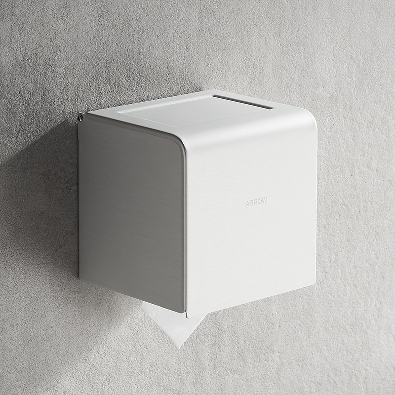 箭牌卫生间浴室置物壁挂式抽纸盒纸巾盒防水壁挂纸巾架AE5691-7CP