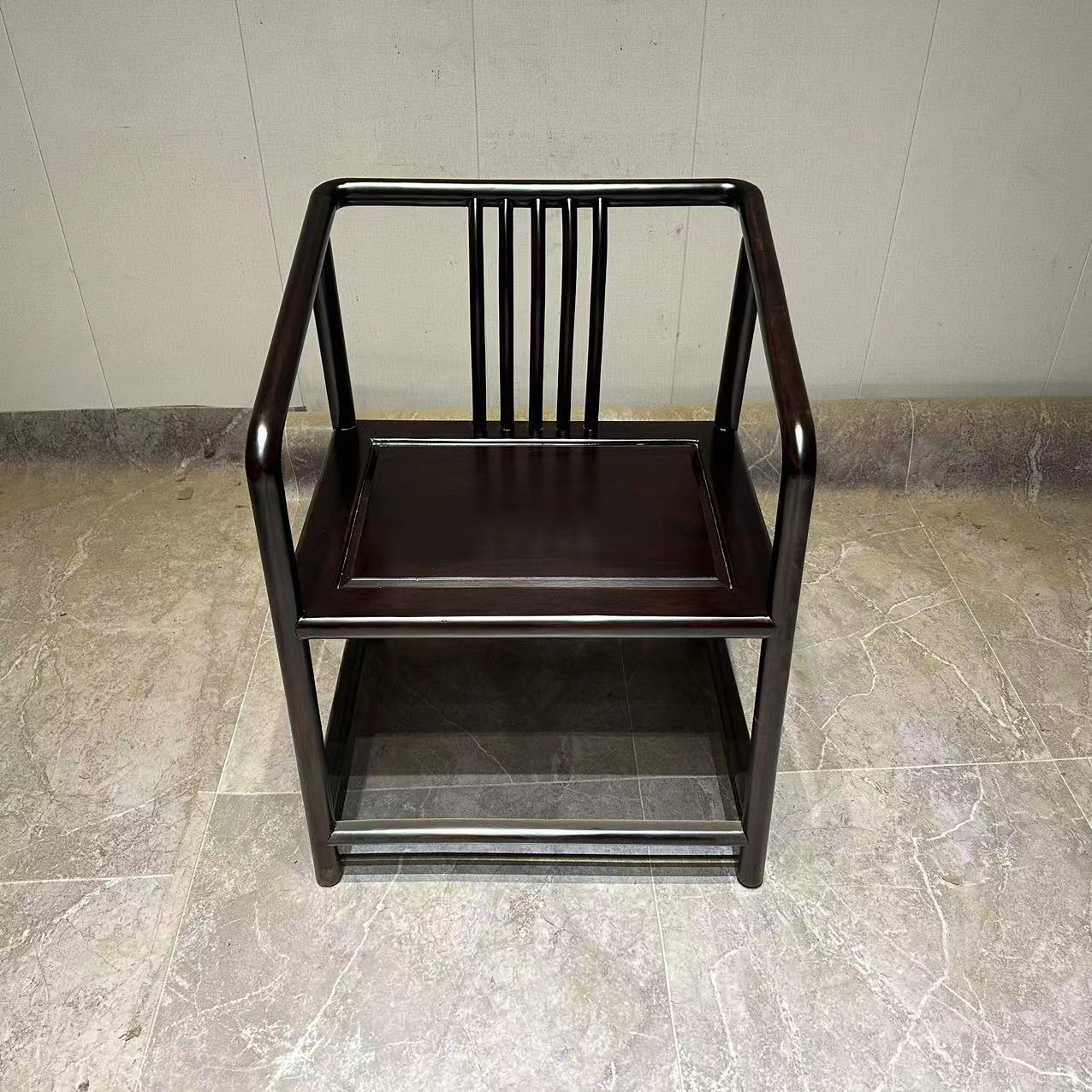 厂家直销 黑檀色禅椅63/48/80榫卯工艺不包邮新中式