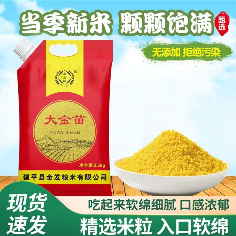 【徐浪专属】高金发2025年大金苗糯小米 月子米 五斤装