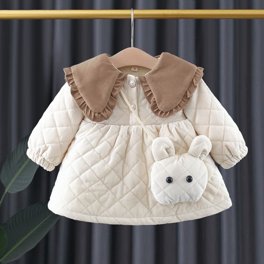 新款女童秋冬装连衣裙洋气加厚加绒儿童公主裙宝宝0-4岁3