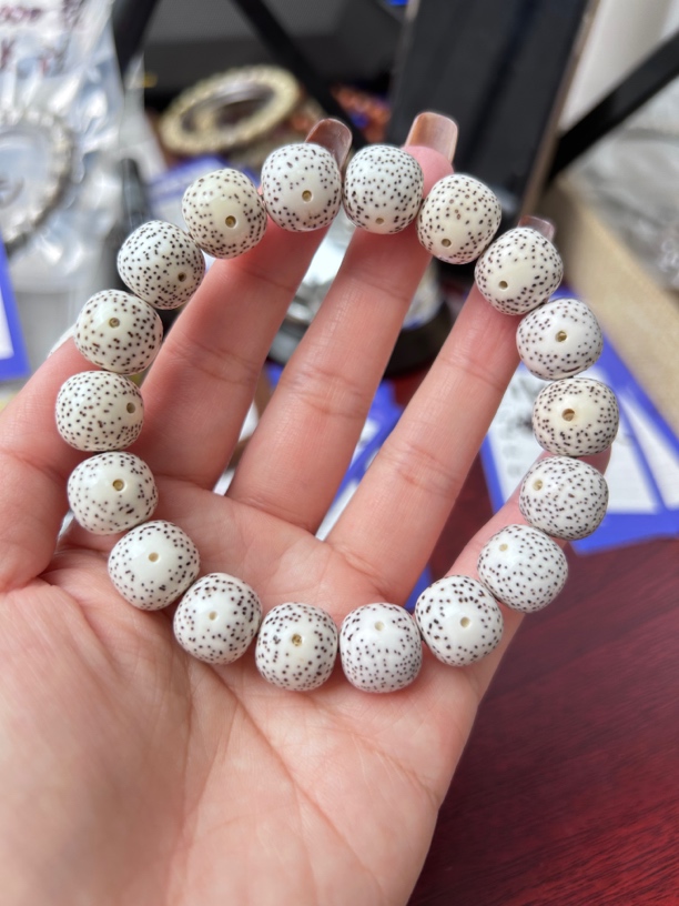 海南原生态星月菩提13✖️12原白手串
