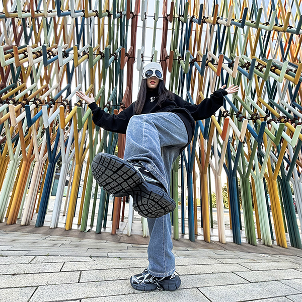 蒲奢新品时尚厚底增高自家厂货对版不对标男女同款老爹鞋