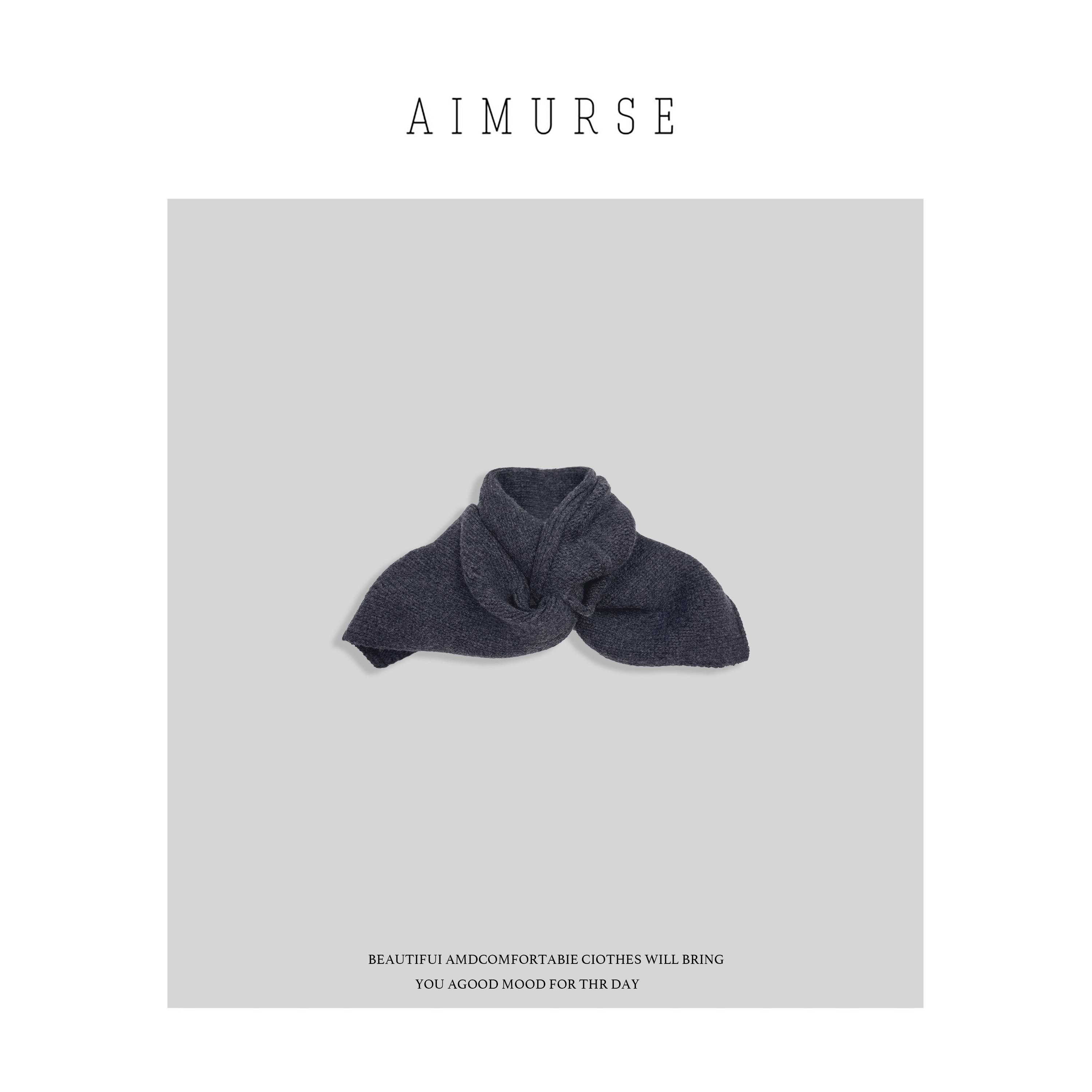 AIMURSE 小众设计师 女士保暖简约休闲冬季围巾 AM1160
