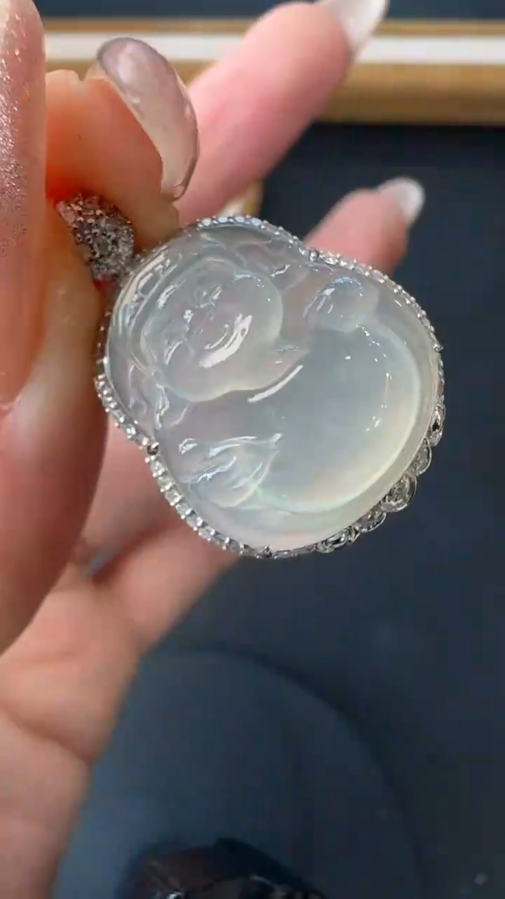 【闪购商品】翡翠吊坠18K金镶嵌55