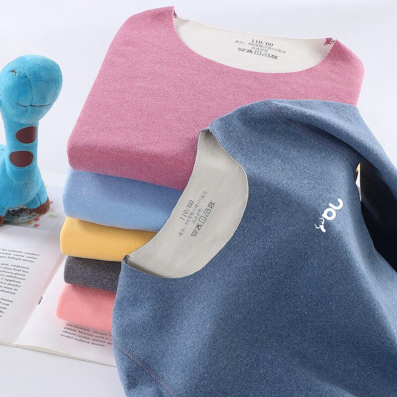 【冬季大促】儿童无痕保暖内衣加绒中厚秋衣秋裤男女童宝宝内穿睡