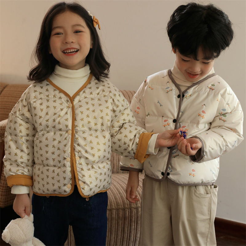 【特价清仓】反季儿童羽绒服中小童宝宝外穿白鸭绒免洗内胆男童女