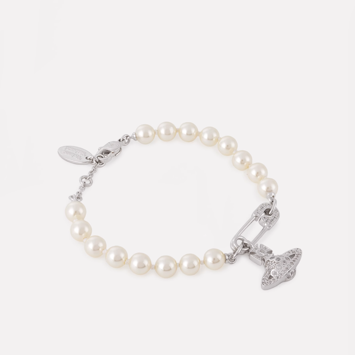 黄铜手链 西太后经典款珍珠手链银色