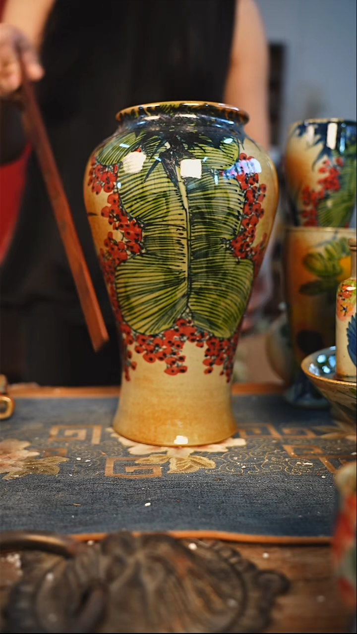 【闪购商品】瓷片手工手绘，高温釉下彩