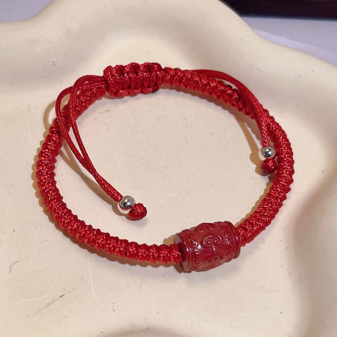 含辰砂工艺品（老银工厂店）J19  辰砂 精品时尚潮流男女款脚链418