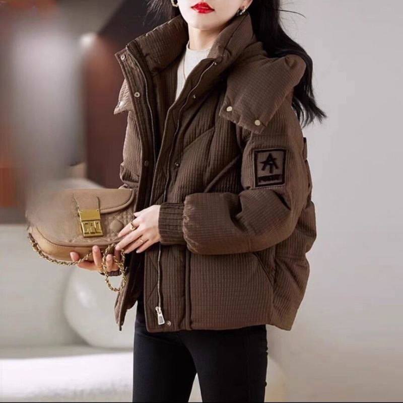 美拉德短款洋气棉服女冬季2024新款加厚棉袄高端时尚外套保暖棉衣