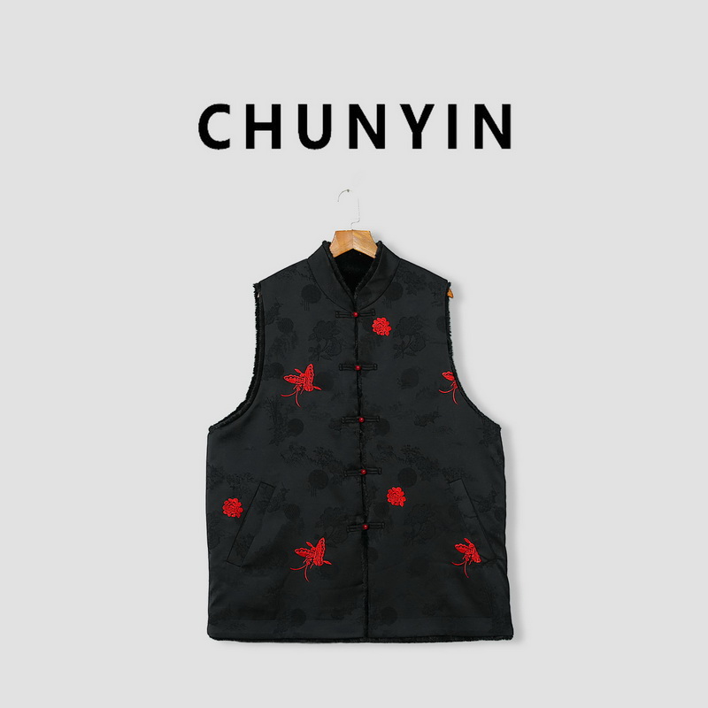 李心儿【红蝶恋马甲双面穿】休闲时尚个性气质百搭宽松马甲29886