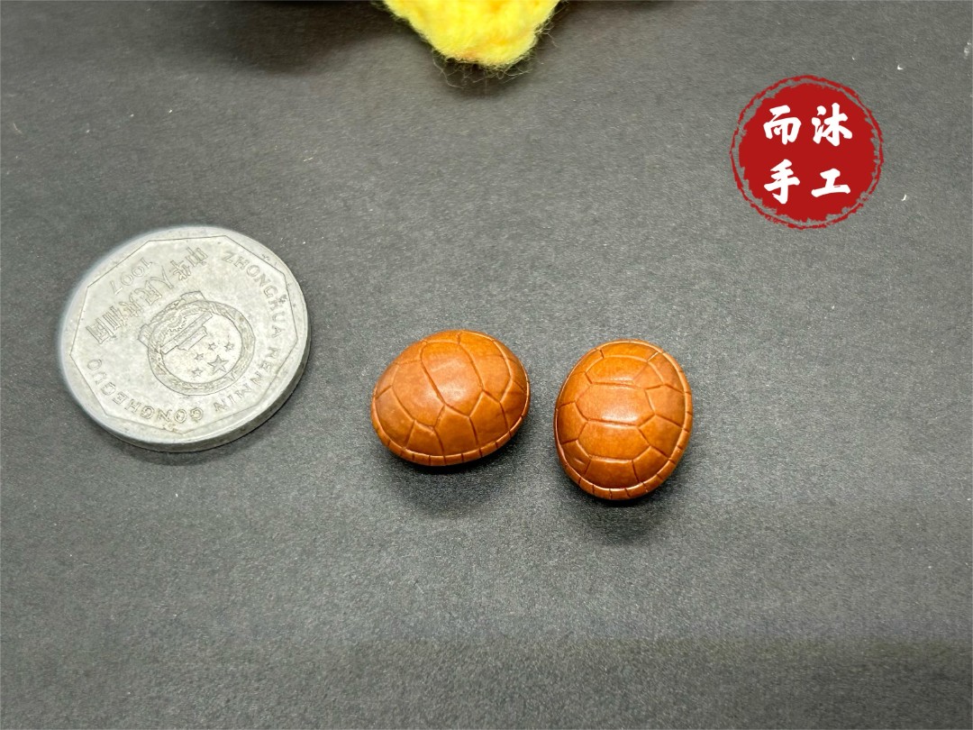 【富甲天下】乌龟壳龟背款野生龙纹桃核纯手工雕刻桃篮花篮手链吊坠