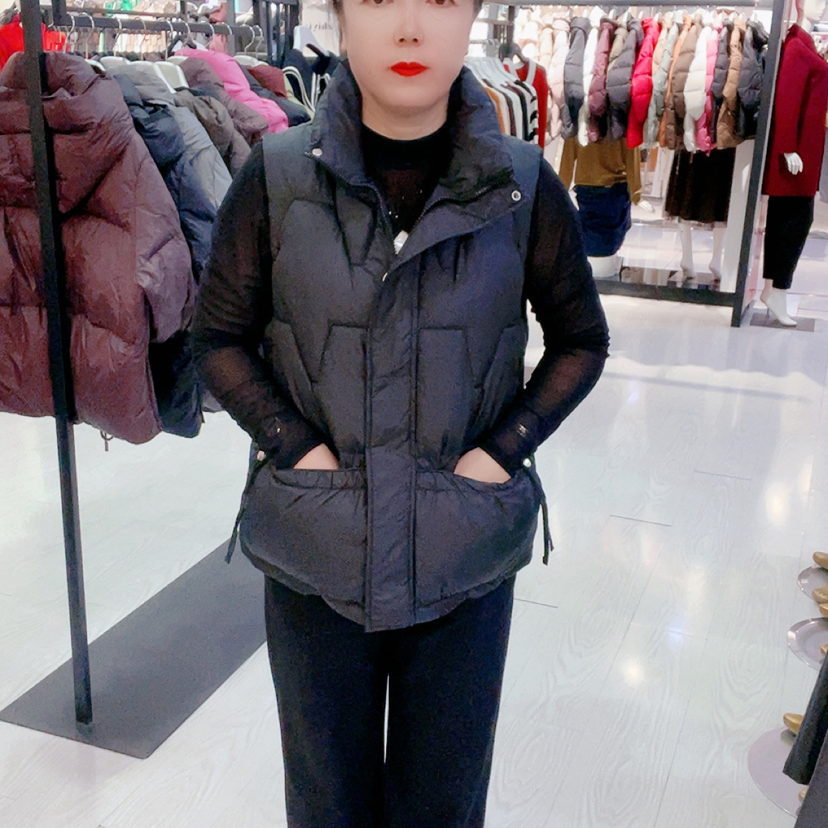 时尚秋冬棉马甲女短款立领宽松显瘦外穿保暖背心