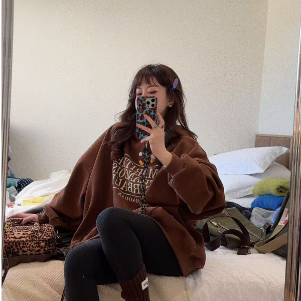 M家【你是我家人】毛蛋字母连帽卫衣