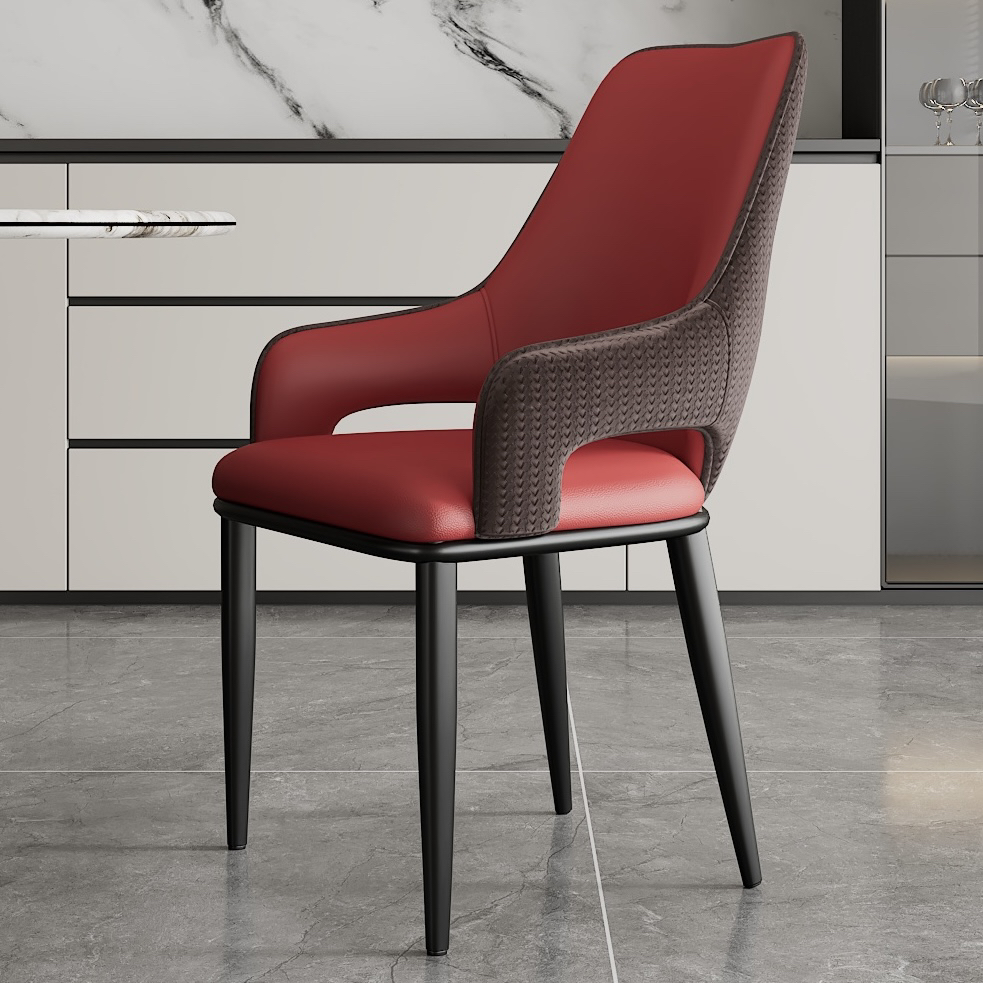 意式极简轻奢餐椅北欧现代简约设计家用书房客厅网红靠背餐桌椅子