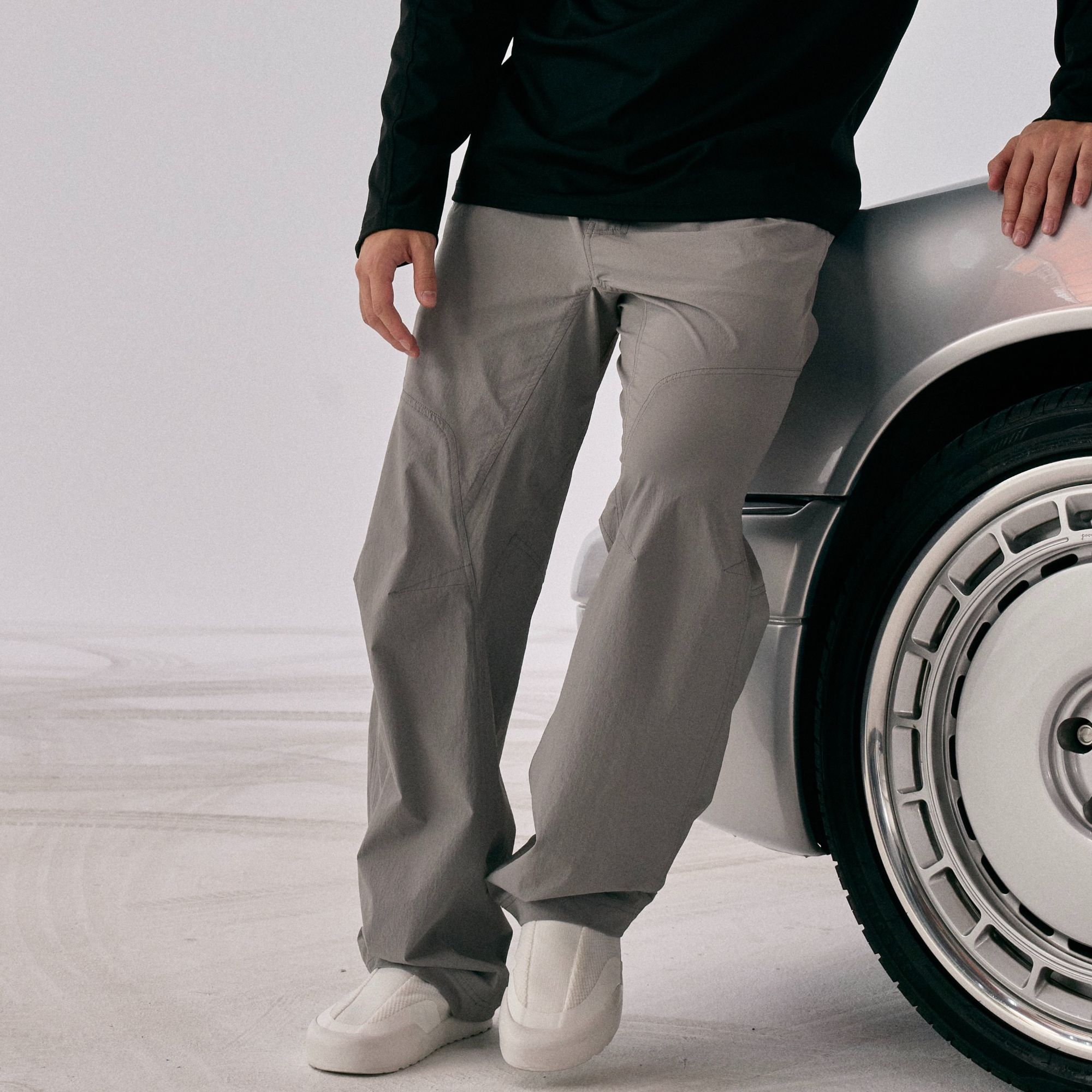 【GGG】康宁 秋冬男士多裁片拼接软壳直筒宽松休闲冲锋裤