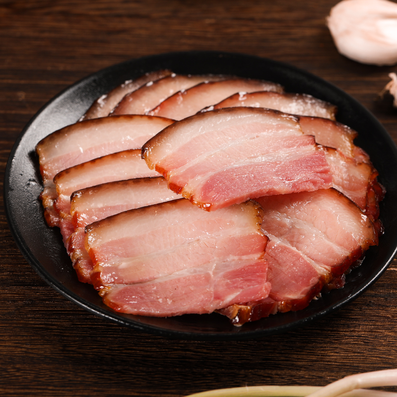 3斤四川特产正宗四川烟熏腊肉后腿二刀腊肉五花腊肉传统=肥瘦相间