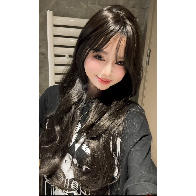 【小猪兮琪】假发女长卷发仿真发微卷波浪全头套蓬松自然整顶假发套