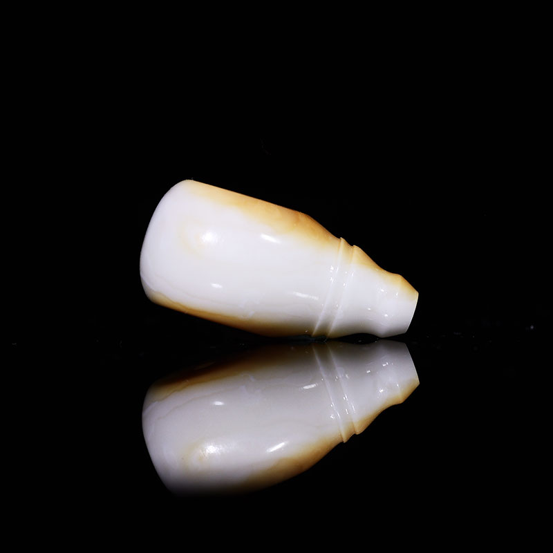 11蜜蜡三通佛头白蜡白花纯色沁色蜜蜡三通天然原矿蜜蜡配饰L95