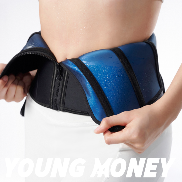 YOUNG MONEY魄黑暴汗强力收腹束腰带双层加压运动塑形产后塑身
