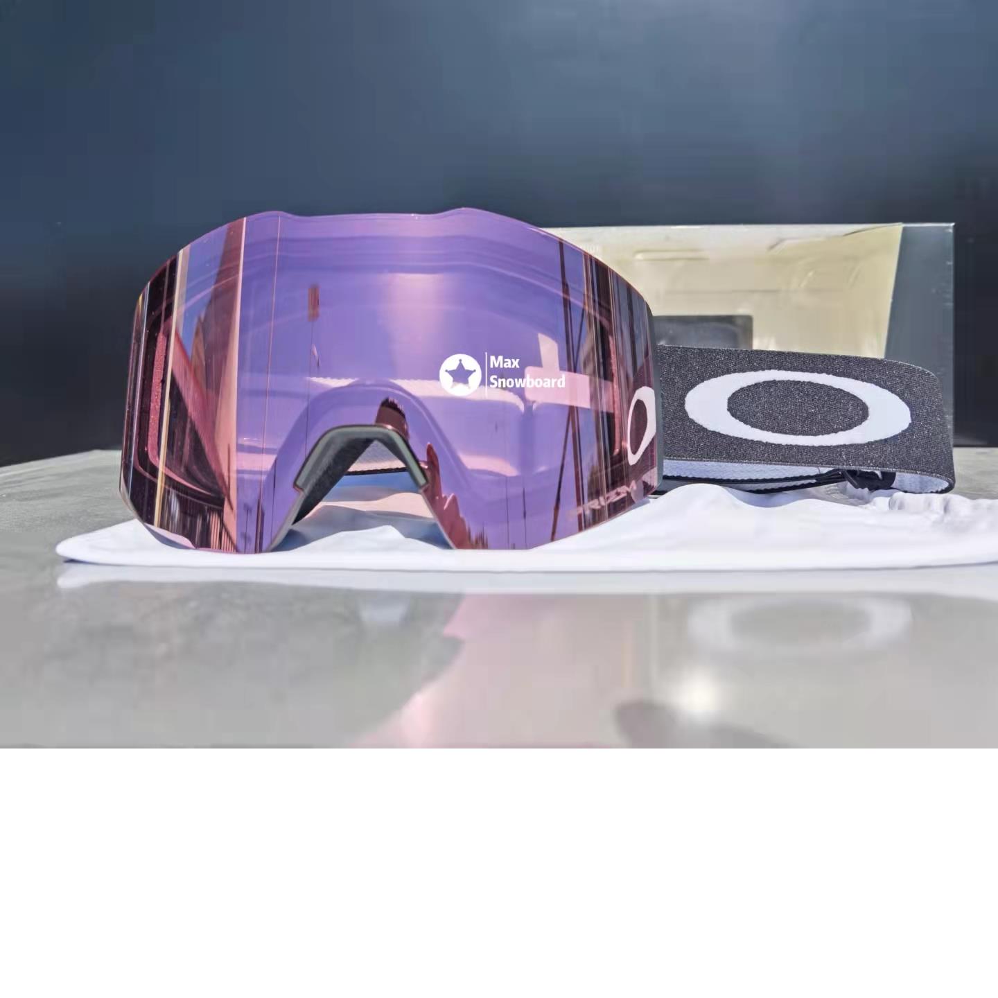 21/22款亚洲版Oakley Fall Line欧克利极速滑雪镜单板无框柱面镜