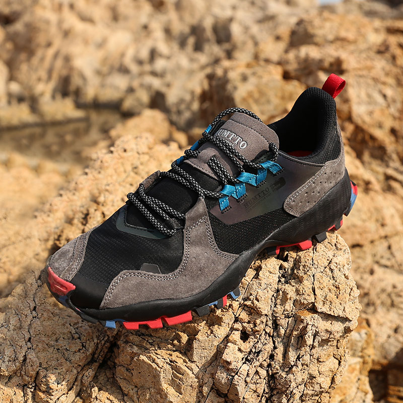 悍途男鞋登山鞋防滑耐磨户外透气鞋夏季徒步鞋轻便透气爬山越野鞋