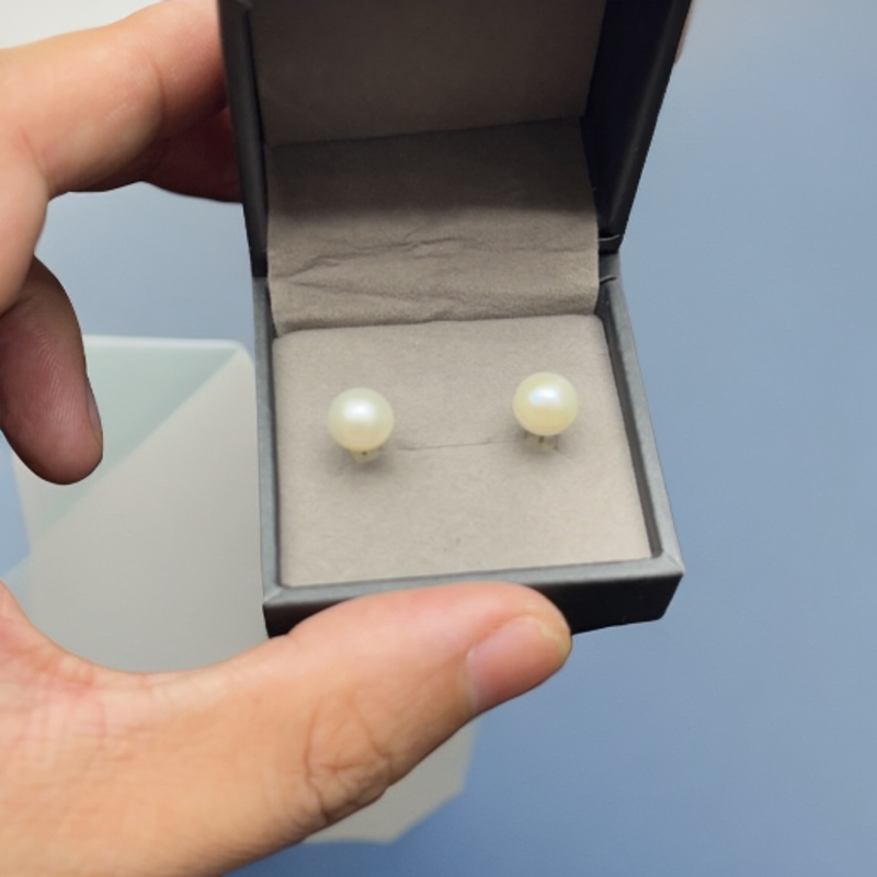 淡水珍珠随机发粉色卡8-10M