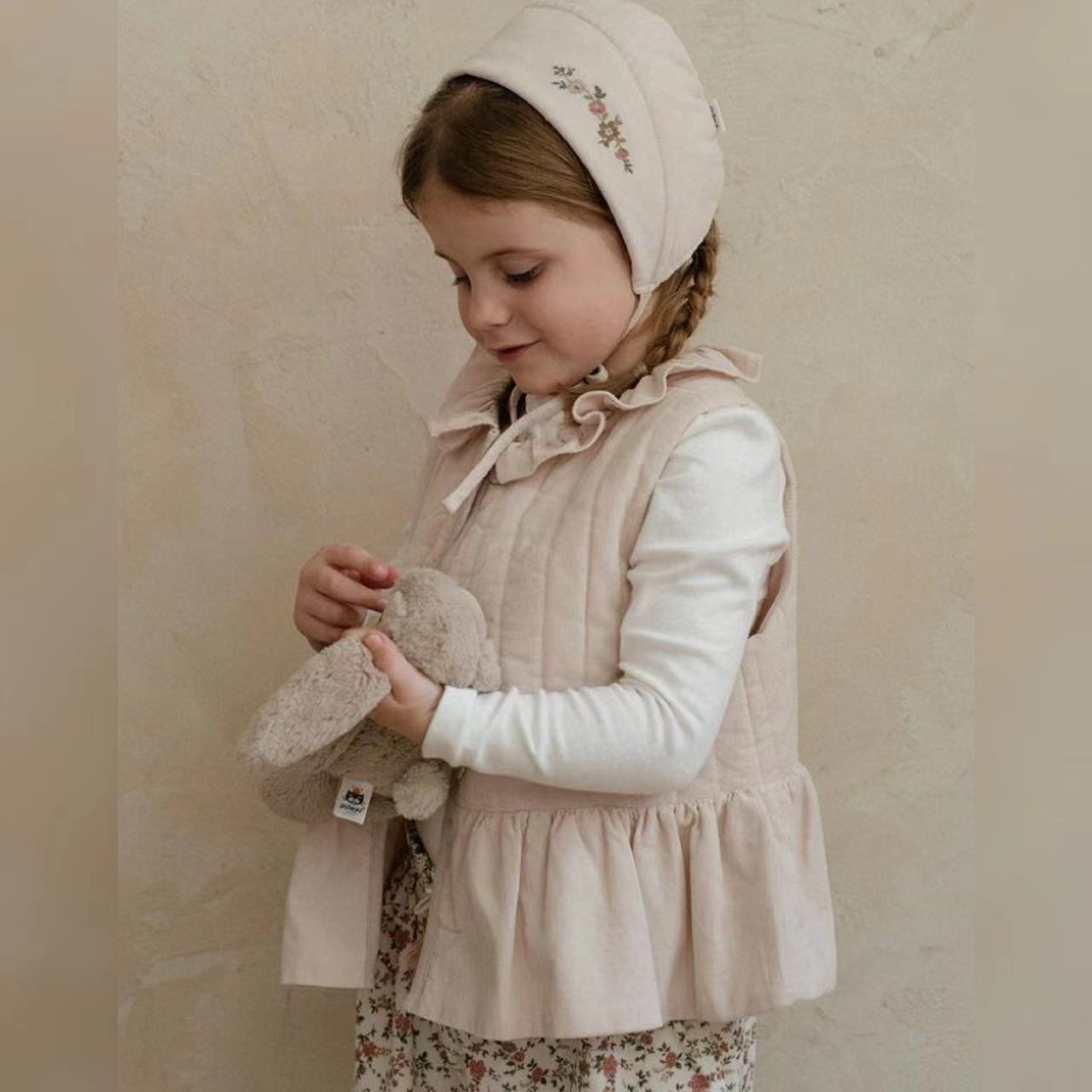 出口韩单  韩国susu秋冬新款灯芯绒绗棉马甲