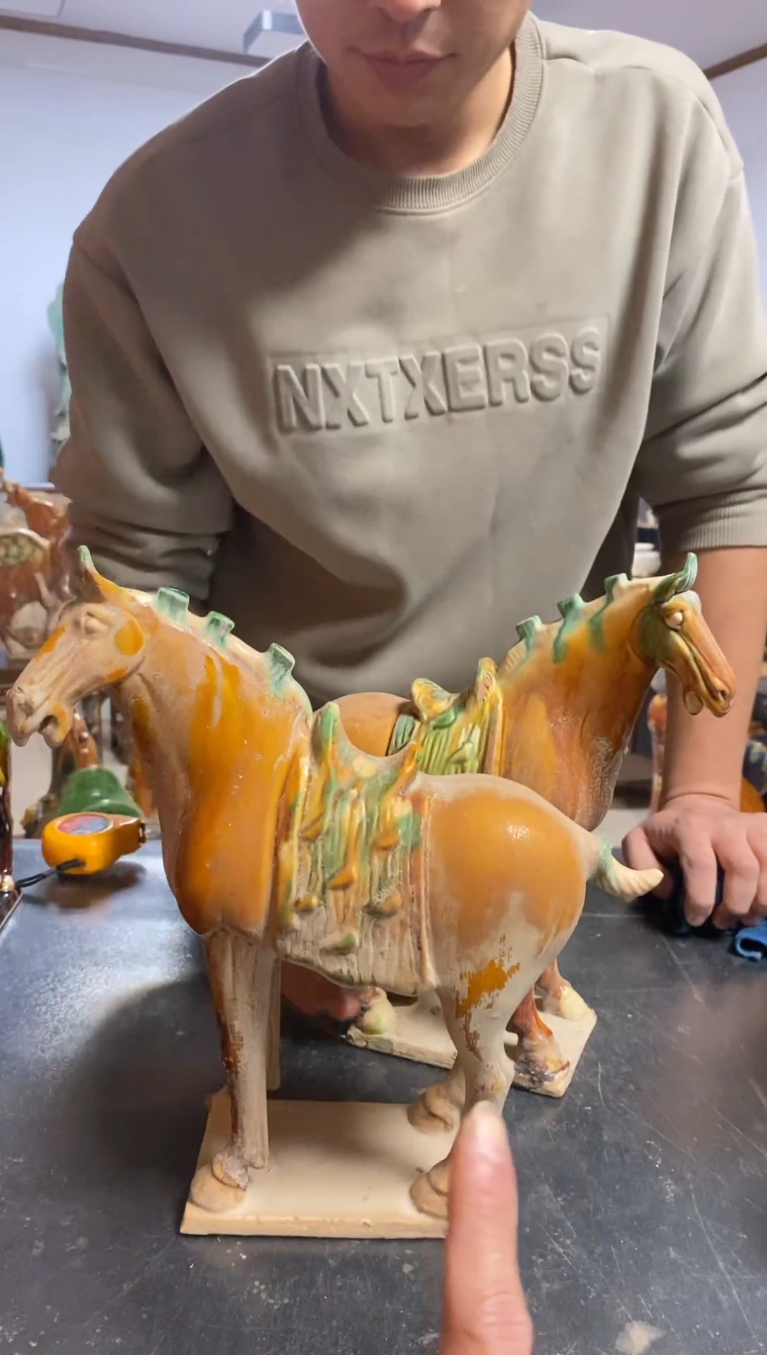 【闪购商品】陶瓷陶瓷马一对