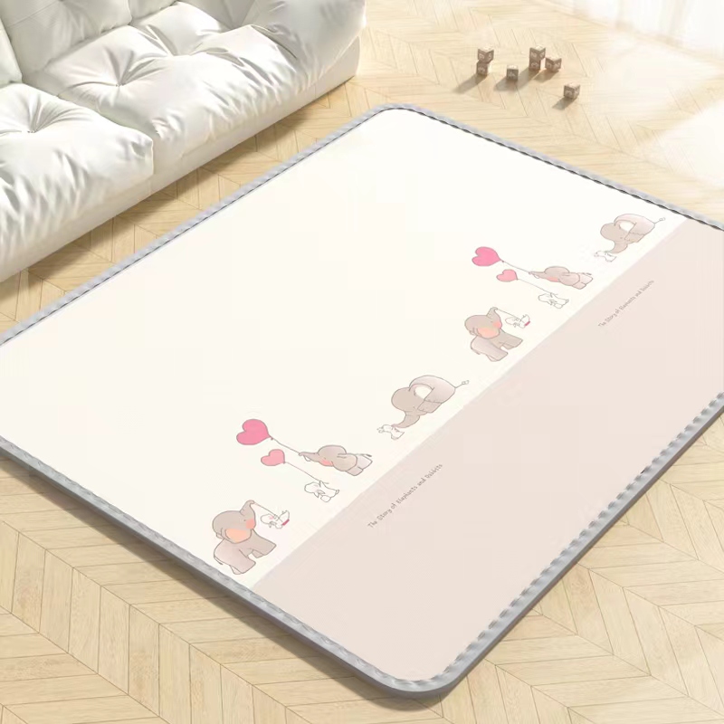 新款蜂巢布艺宝宝爬行垫加厚婴儿爬爬垫xpe客厅防水泡沫儿童地垫