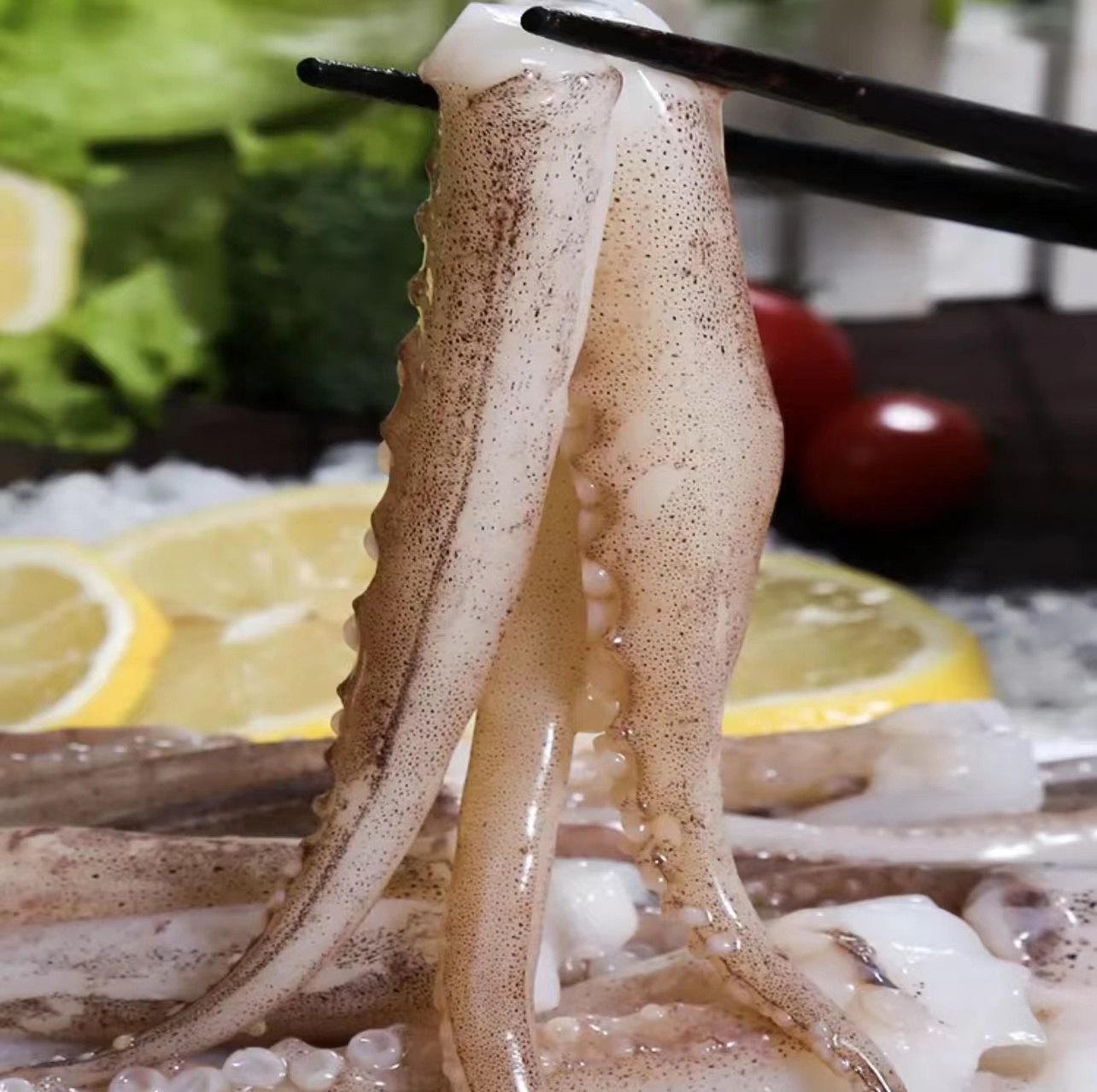 新鲜鱿鱼须 海鲜水产鱿鱼爪 火锅食材炒鱿鱼鲜嫩/4斤箱