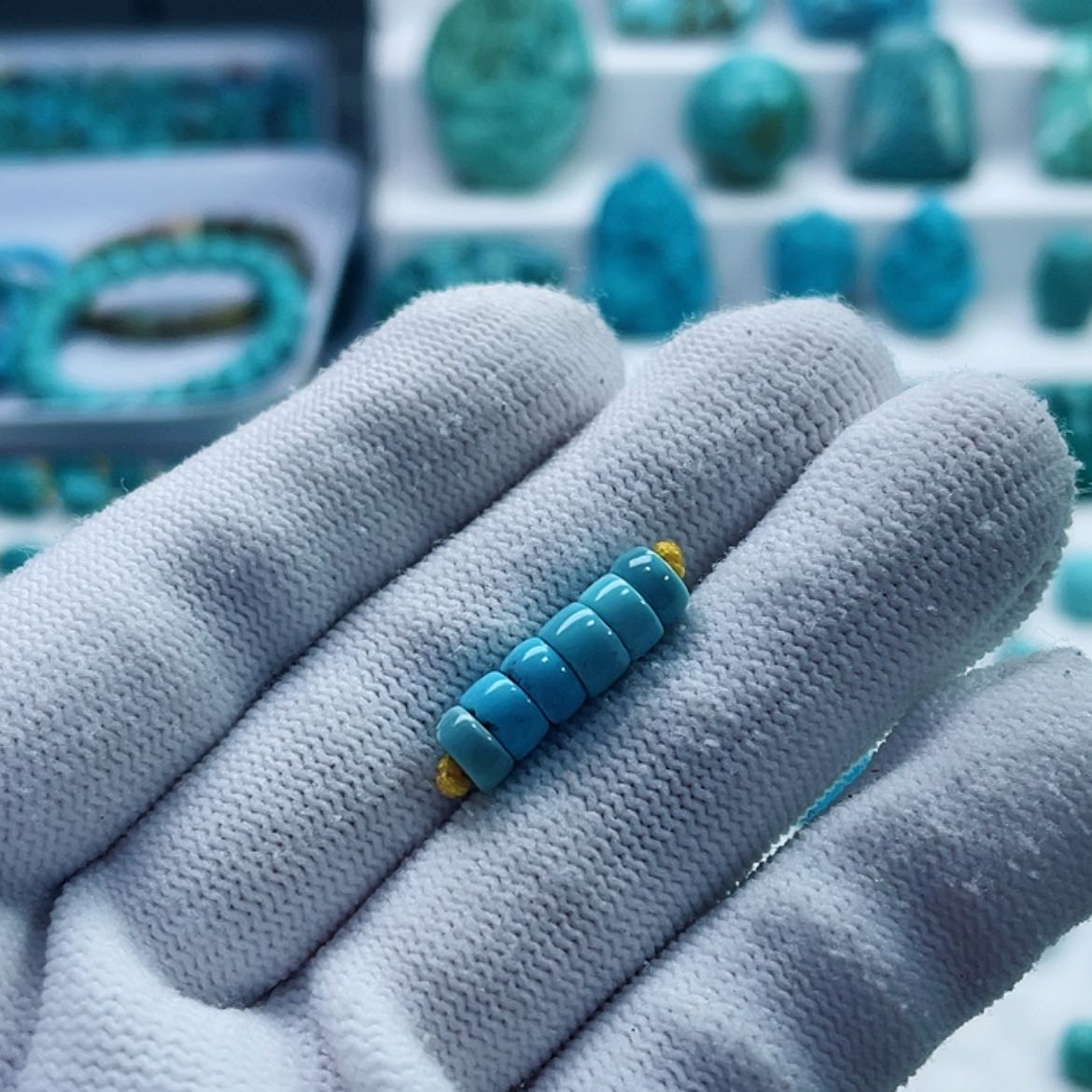 【闪购商品】绿松石老形合金清**韵