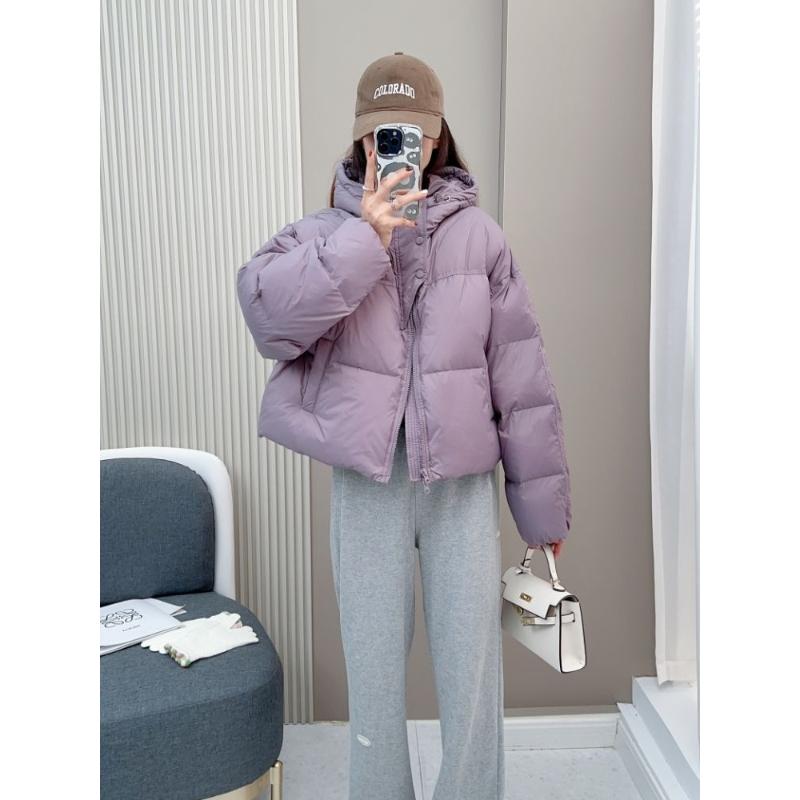 加厚羽绒服女可爱风甜美学生2023新款小个子短款白鸭绒潮ins冬季