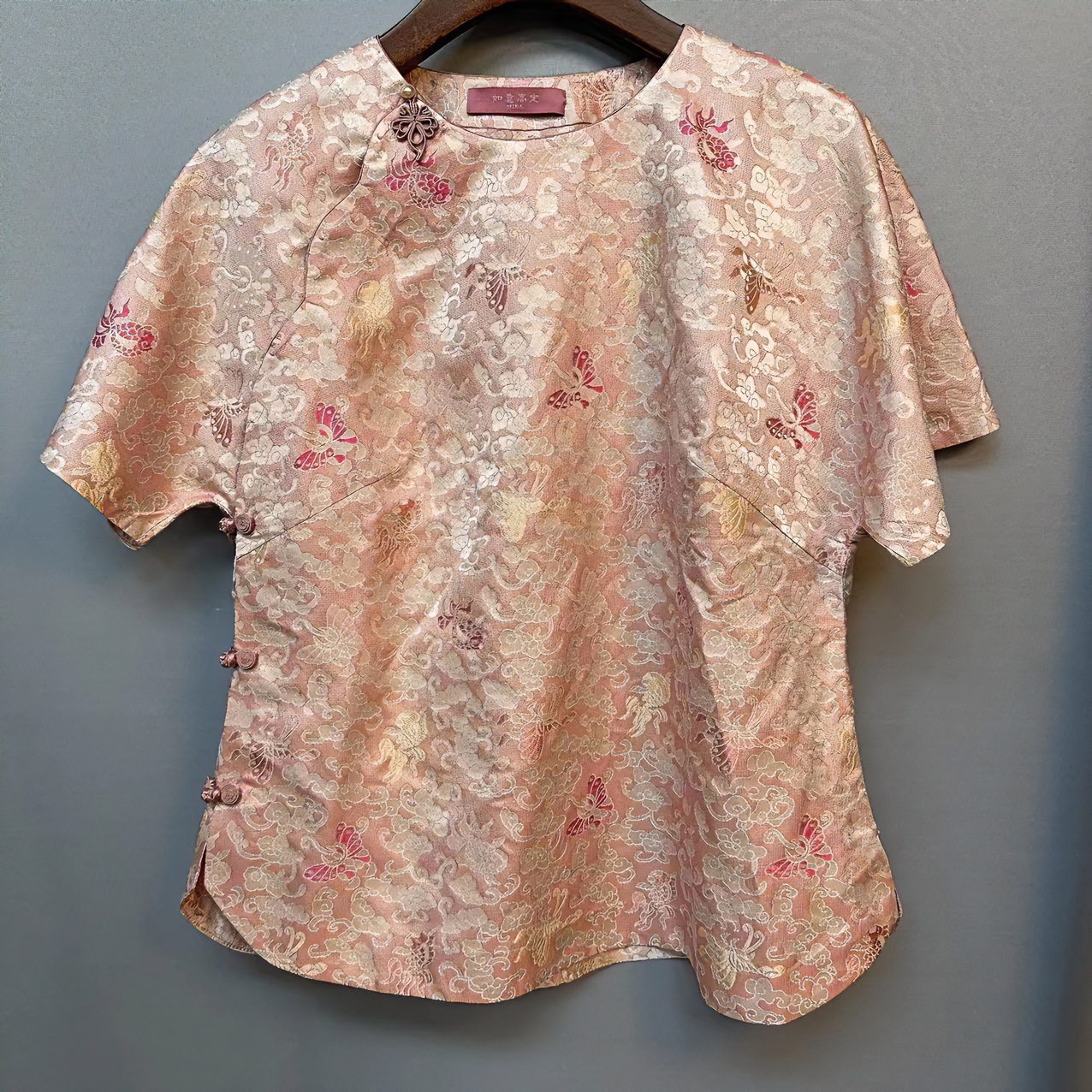 【如意家香云纱】碎花网红时尚女士夏季复古国风提花 a89