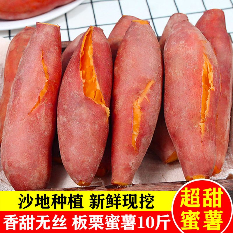 超甜红薯新鲜沙地蜜薯粉糯香甜黄心板栗薯番薯山芋西瓜红地瓜批发