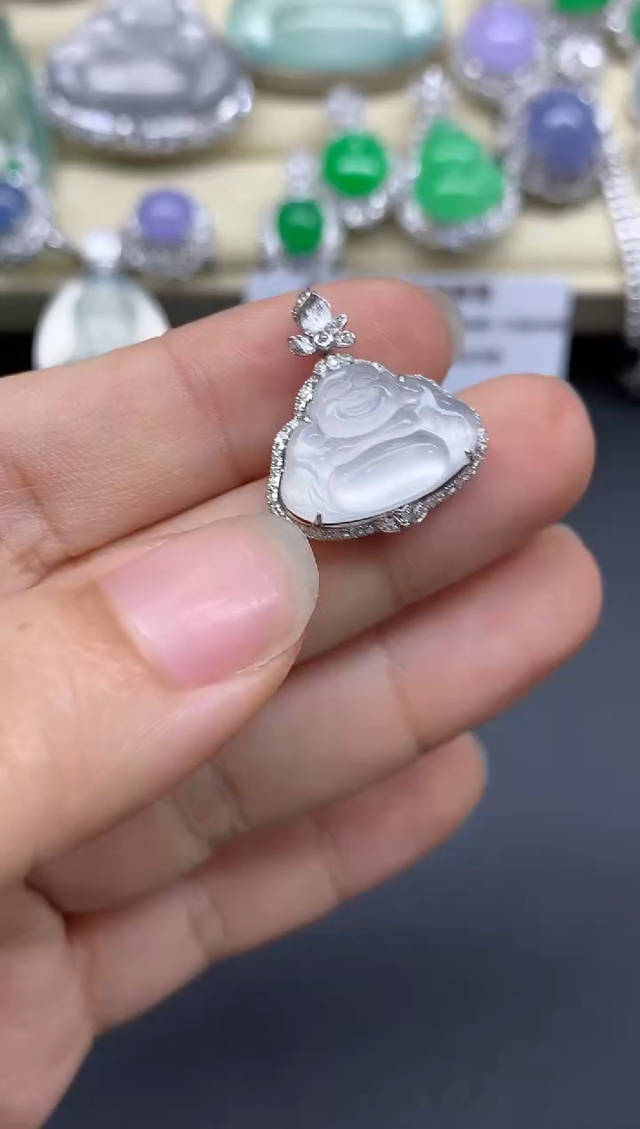 【闪购商品】翡翠颈饰18K金镶嵌392-多人1