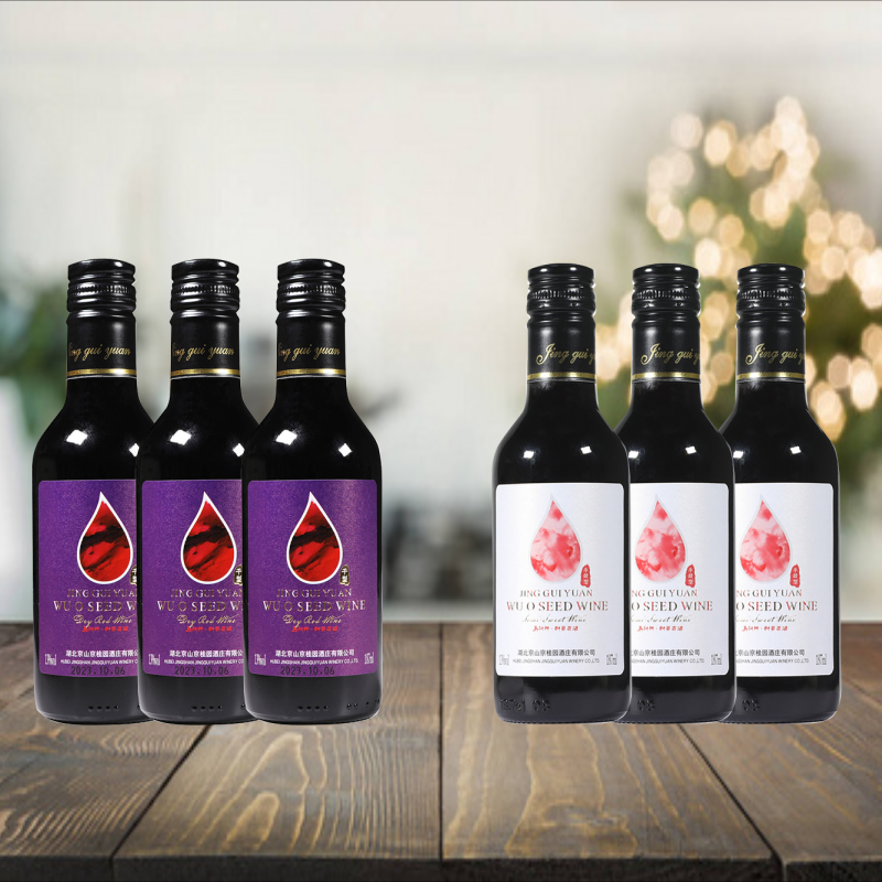 【刺葡萄干红/半甜】刺葡萄原汁发酵酿造浓郁微醺果酒优质刺葡萄酒