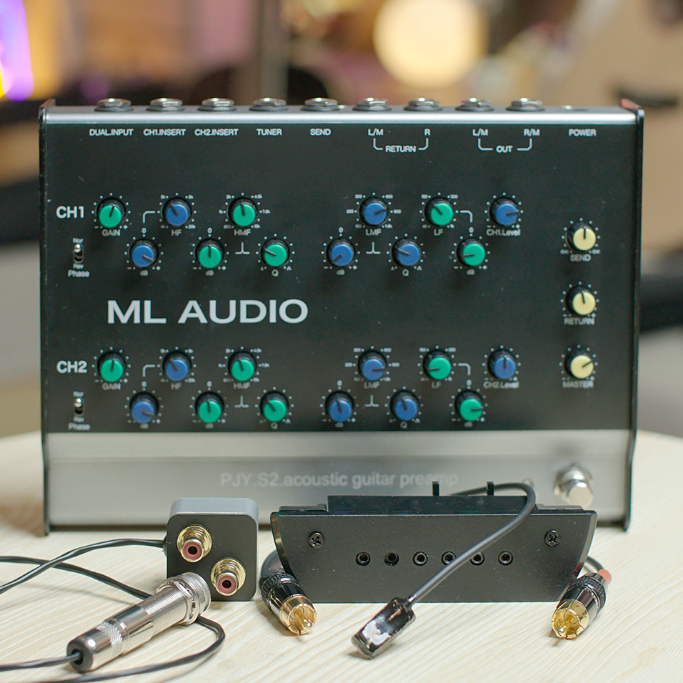 MLaudioPJYS2民谣吉他木吉他指弹拾音器套装吉他指弹