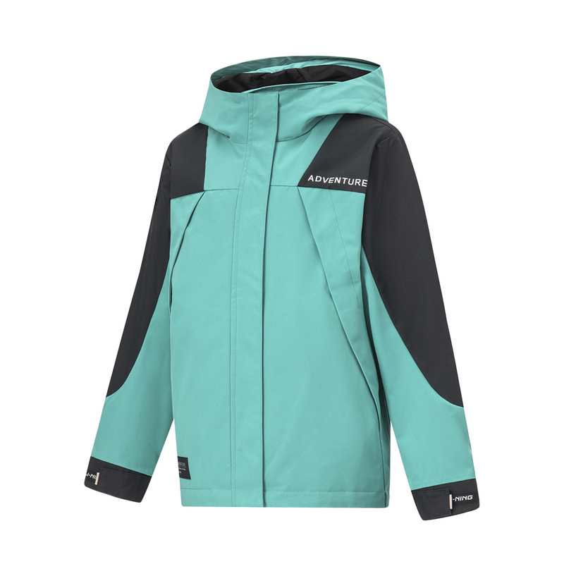 李宁童装女童户外系列宽松型三合一开衫卫衣运动风衣YWBT012-B品
