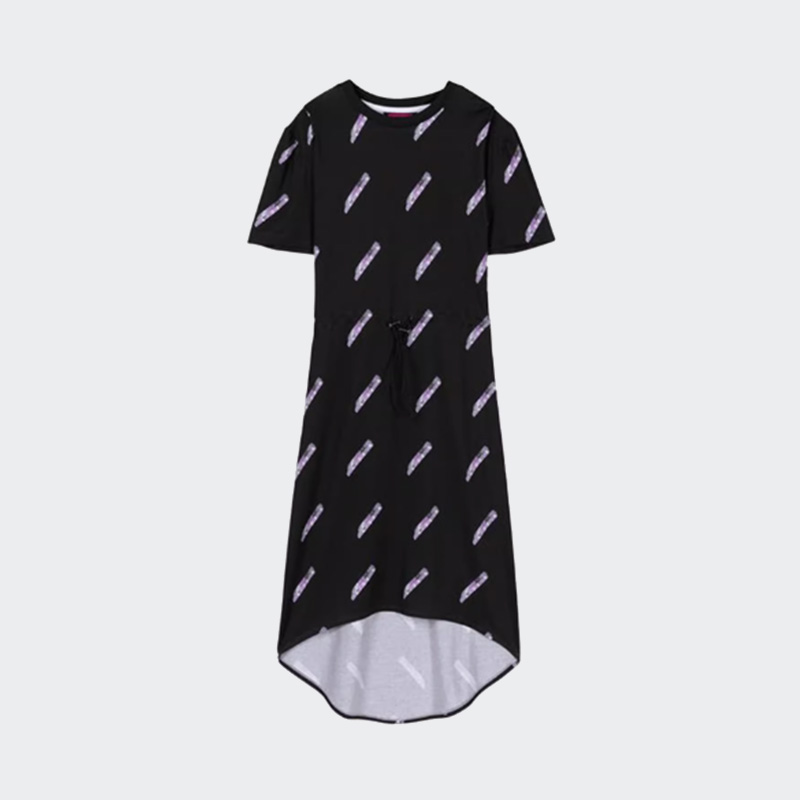 Skechers斯凯奇女子时尚中长款针织连衣裙L120W194-00Q4