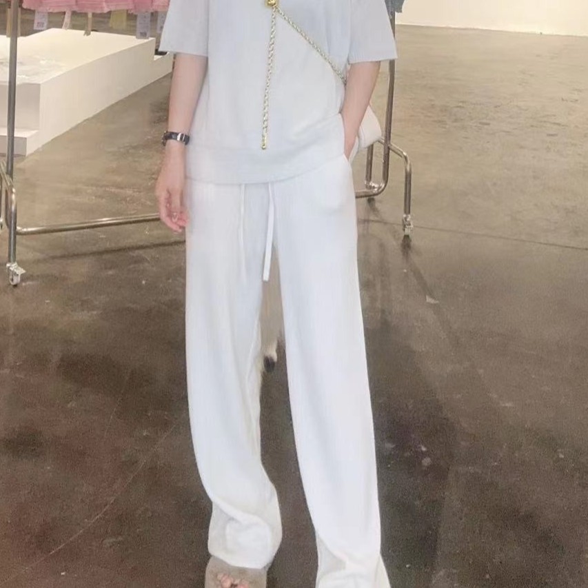 【杰娜洋春秋新款】230681时尚显瘦气质百搭休闲纯色羊绒裤