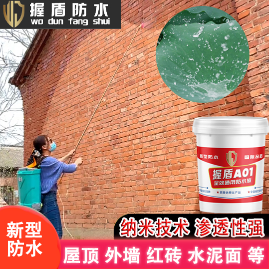 握盾A01防水渗透剂纳米渗透防水剂透明防水喷雾外墙防水涂料
