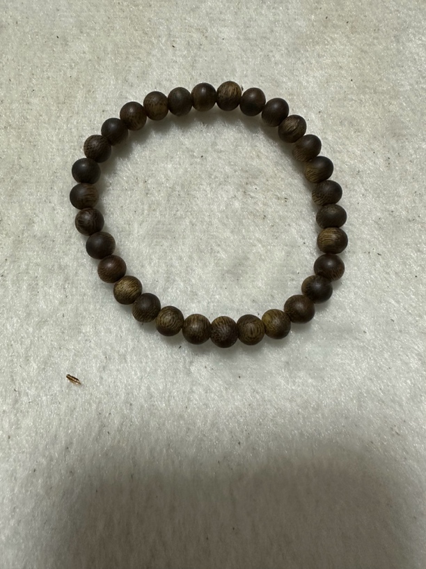 棋楠沉香九九沉圆珠单圈手串，3克