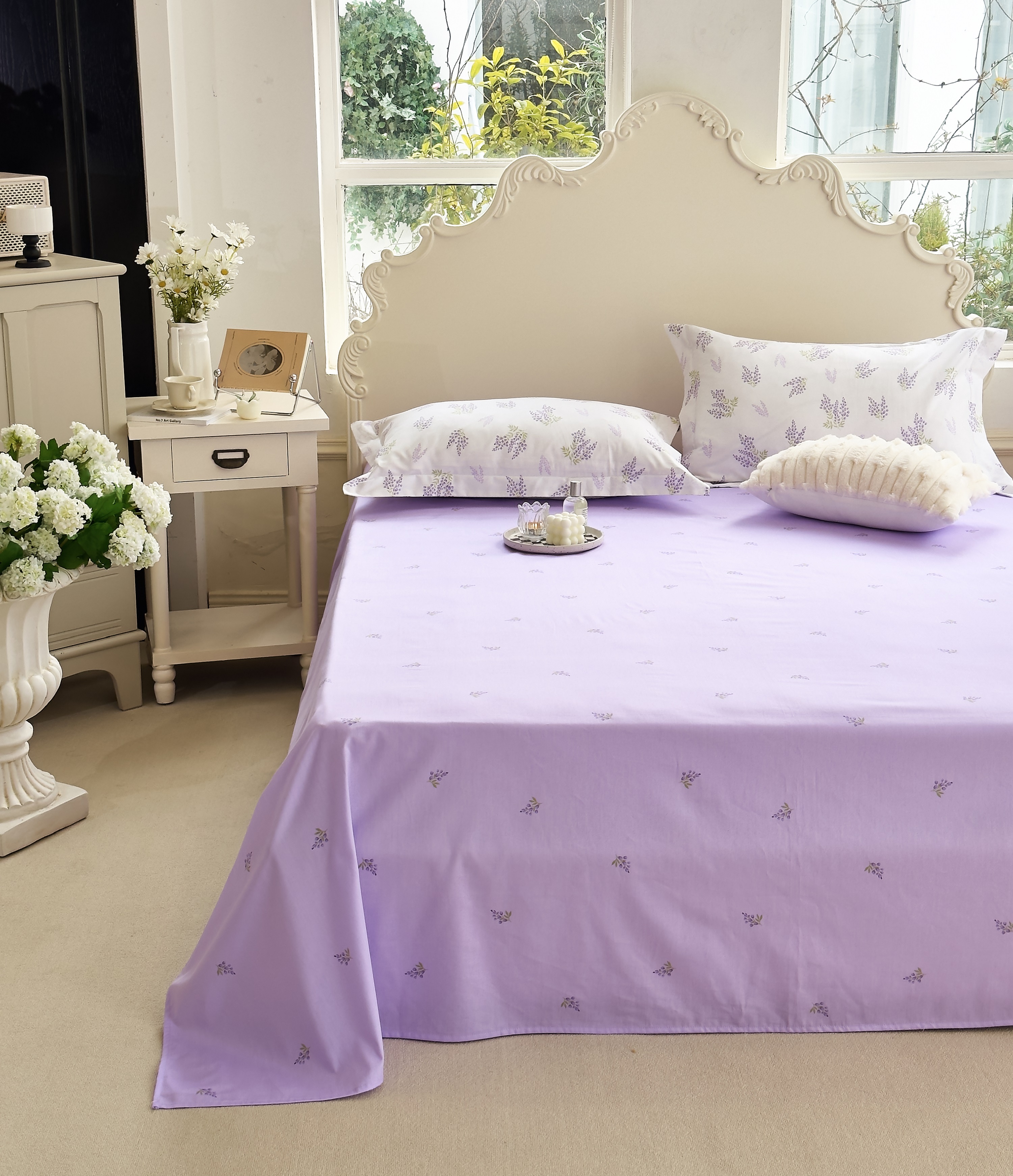 百分百全棉纯棉斜纹学生宿舍床单枕套单人双人加大床上用品小清新