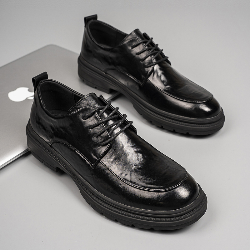 【镇店之宝】秋季爆款牛皮正装皮鞋男真皮商务软皮英伦风新郎鞋6005