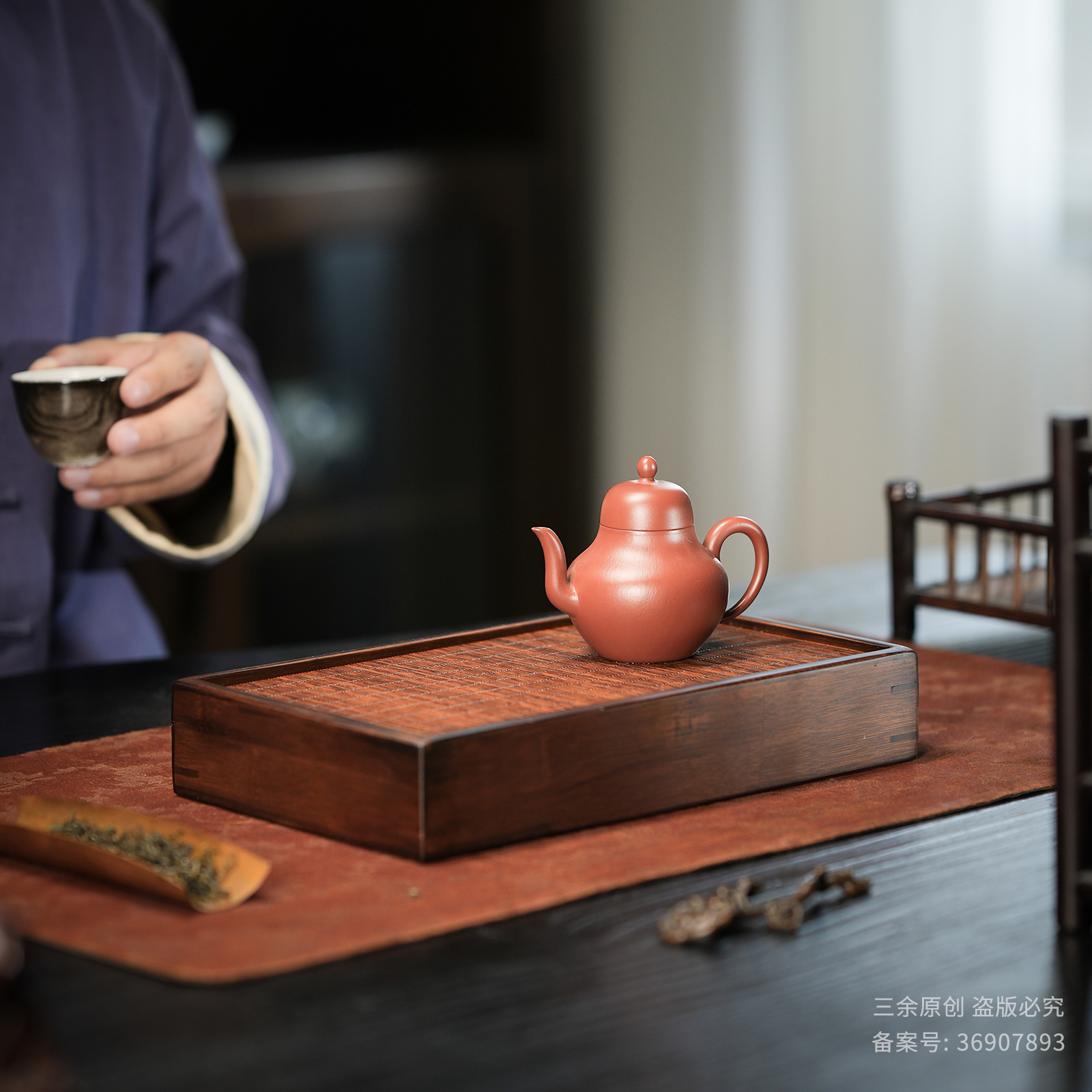 楠竹干泡台 竹制茶盘 功夫茶具