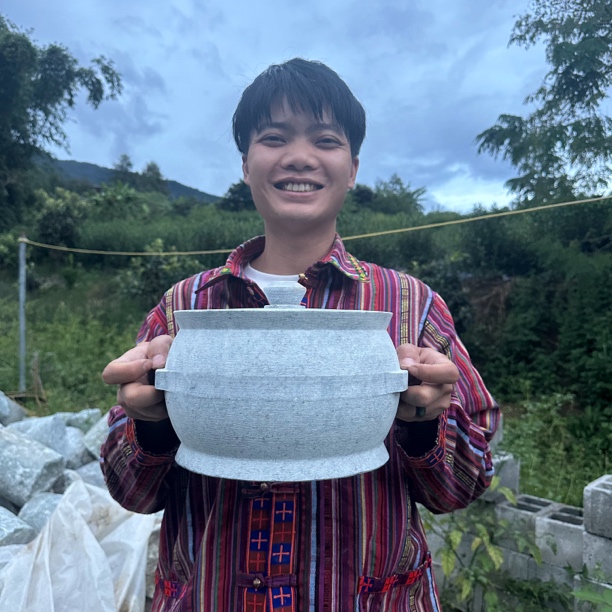 西藏墨脱石锅皂石锅葫芦奶锅中号