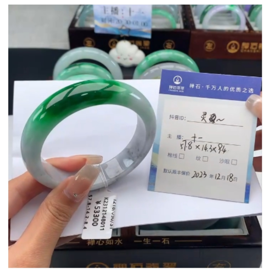 禅石翡翠 高端天然A货翡翠手镯鉴赏