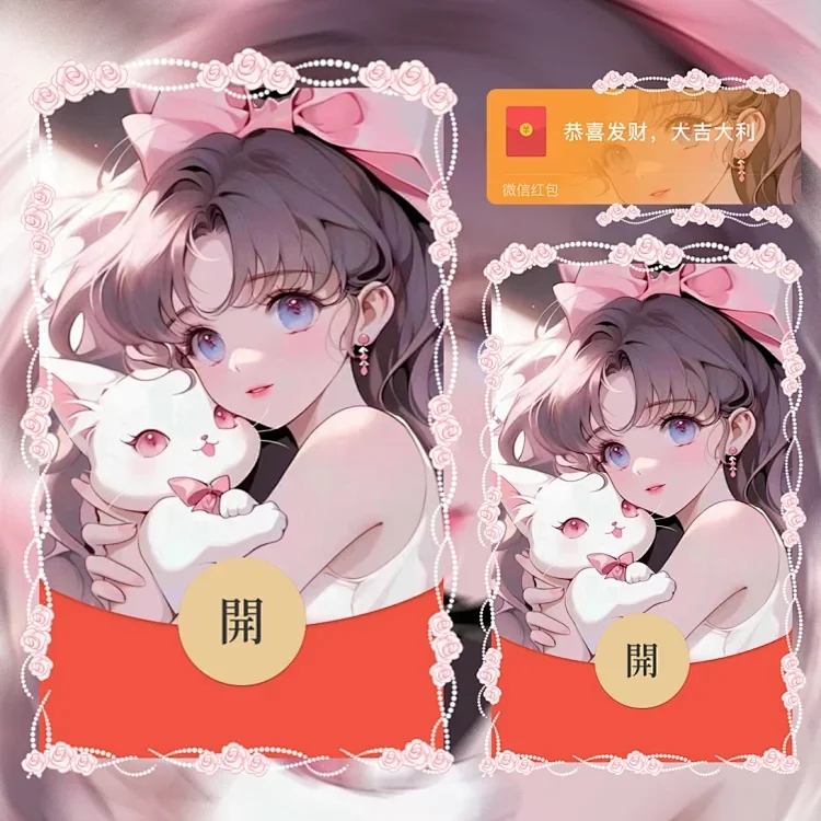 美少女兔兔红包封面动态美少女兔兔红包封面设计定制服务
